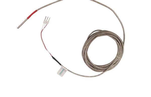 PT100 RTD Temperature Sensor Probe – 3mm, 3 Wire, 3 Meter Cable