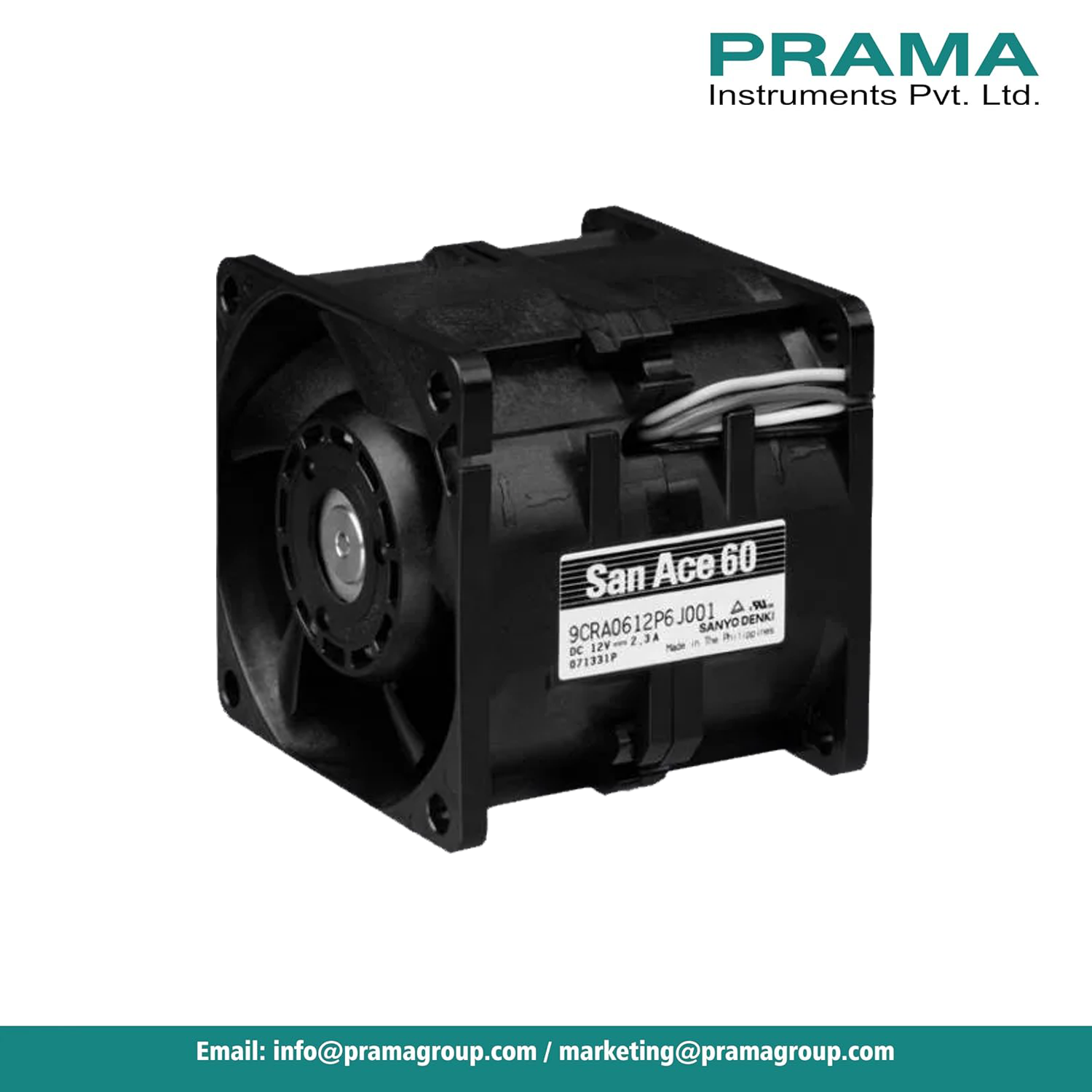 Sanyo Denki 9CRA0612P6K001 Counter Rotating DC Fan