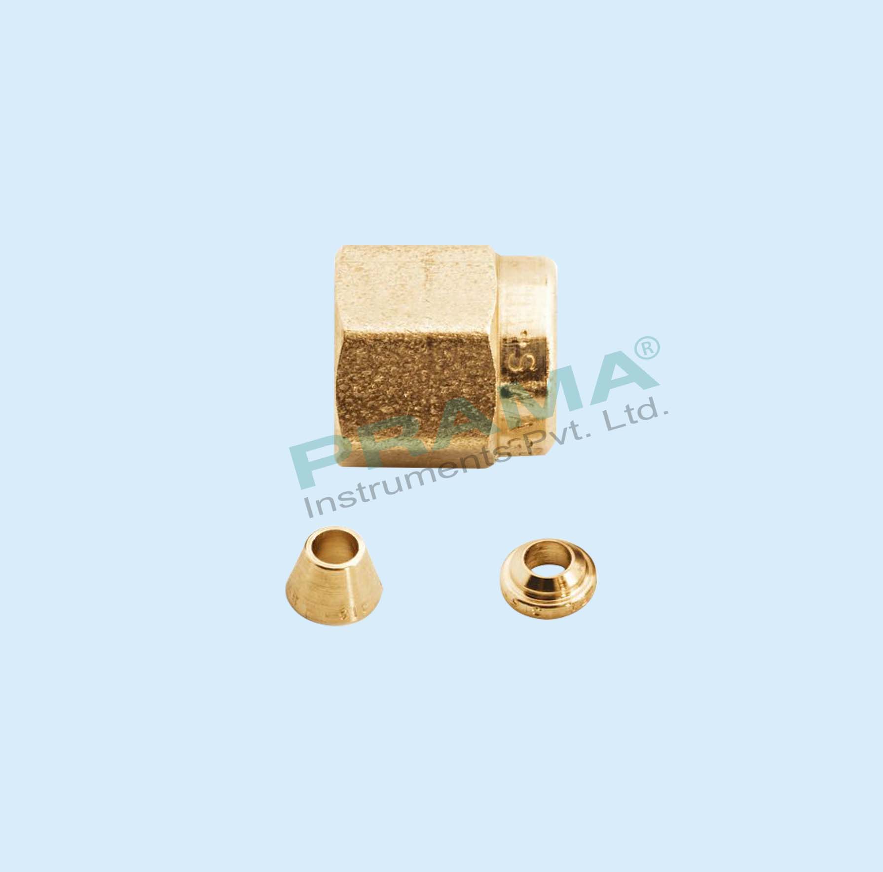 1/16" Nut & Ferrule Brass