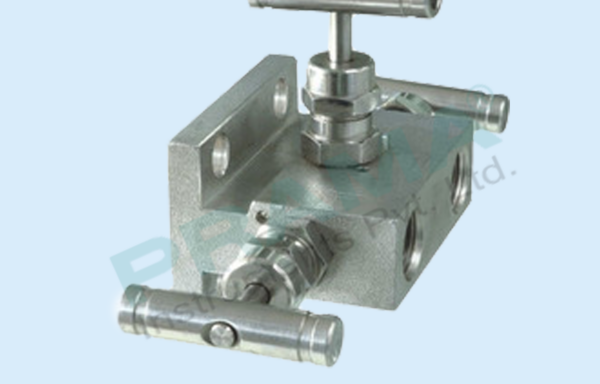 2+1 MANIFOLD WITH MOUNTING BRACKET SS316