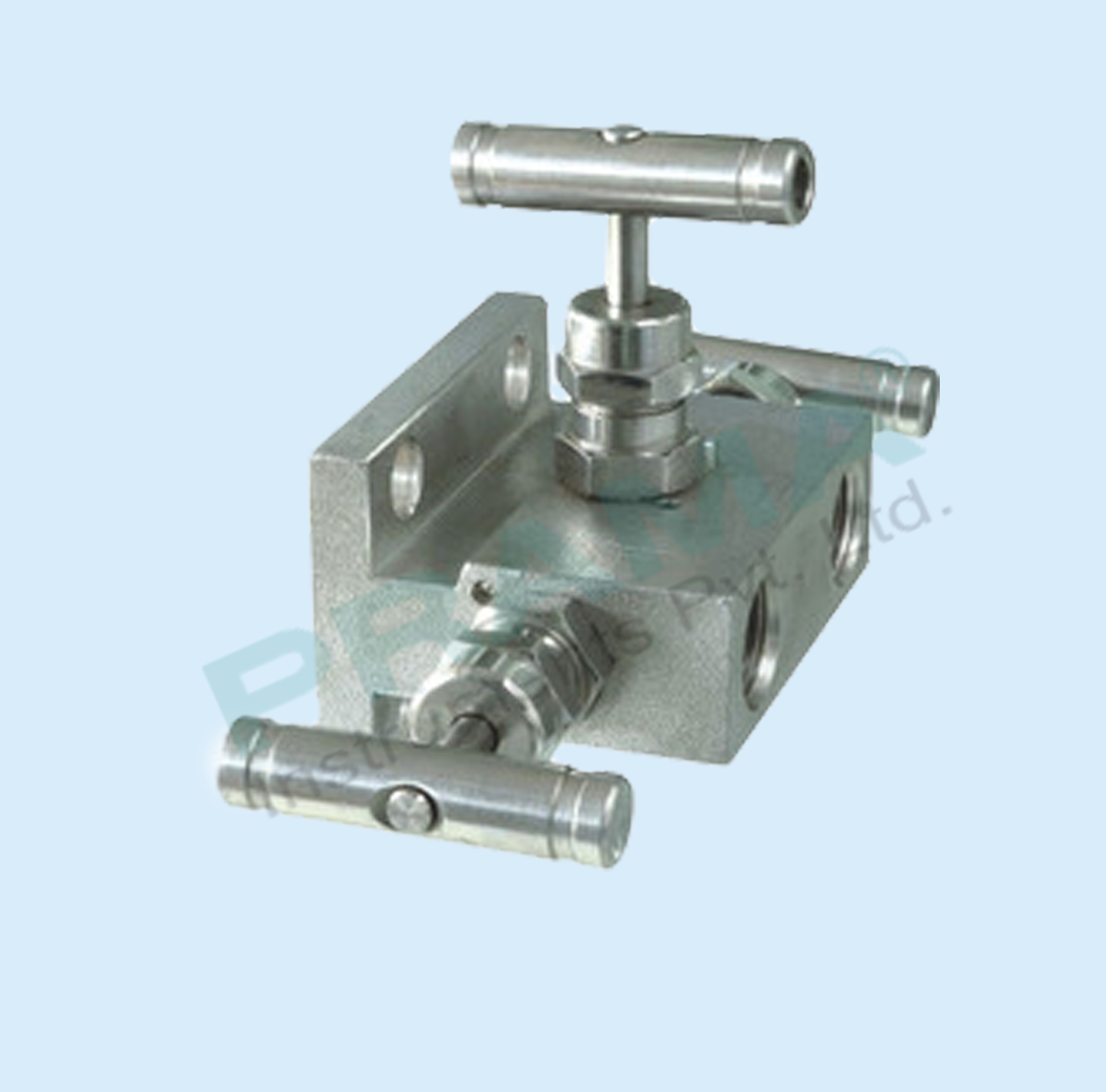 2+1 MANIFOLD WITH MOUNTING BRACKET SS316