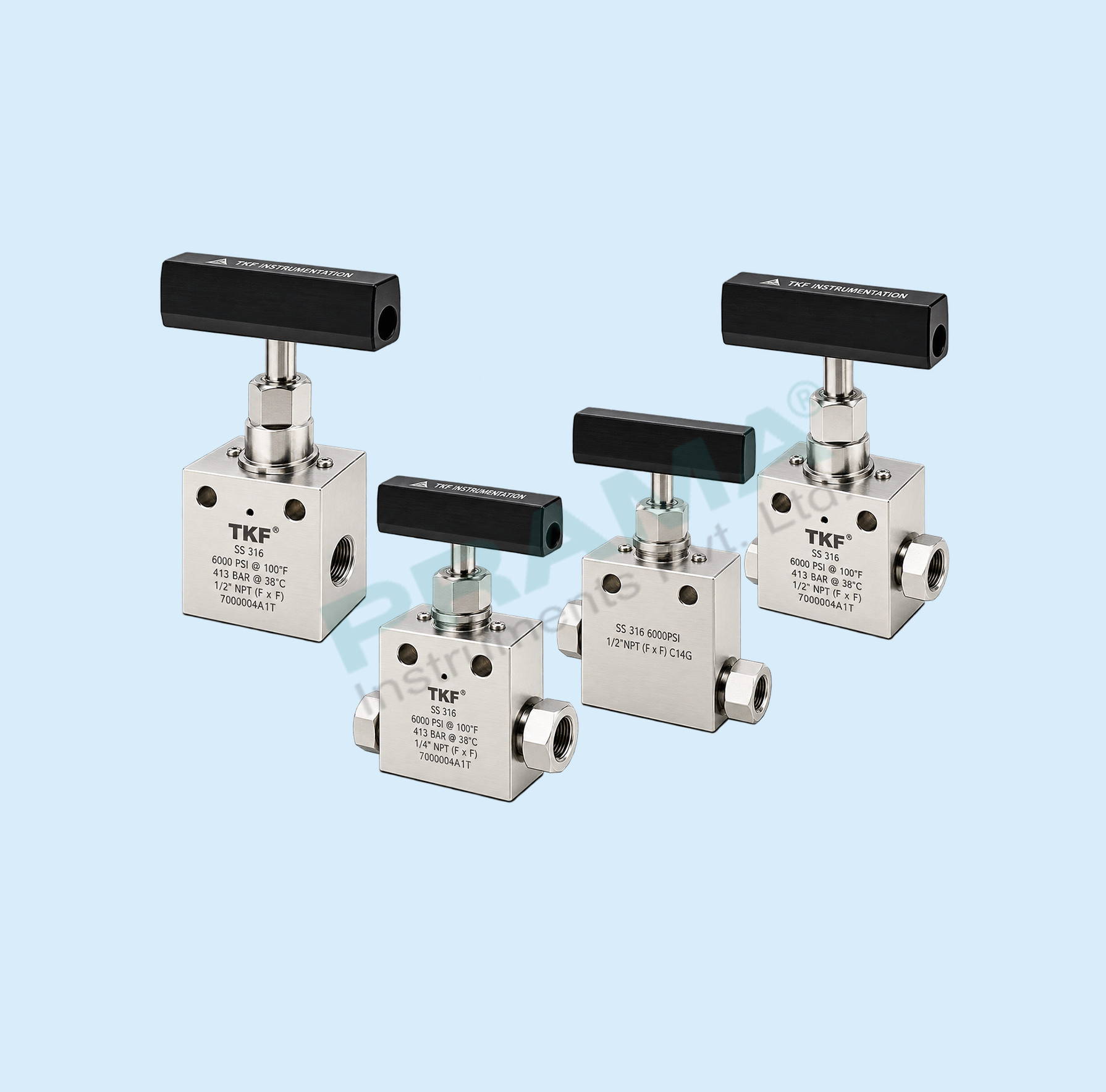 6 PORT GAS SAMPLING VALVE WITH 1/16" , SS316