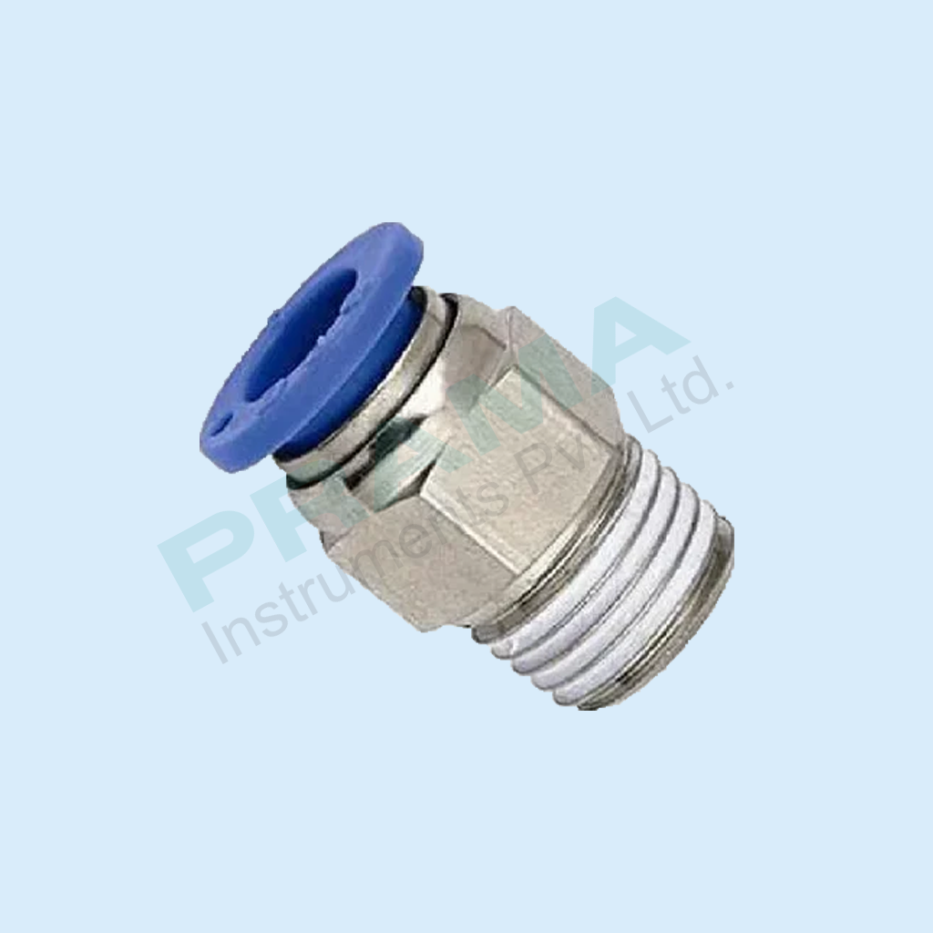 PU CONNECTOR 1/4"OD (F) X 8MM