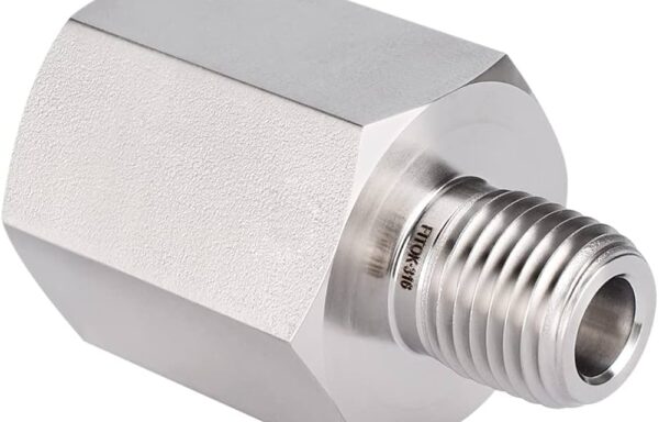 PRAMA MAKE EMPTY COLUMN, SS316L, 100MM LENGTH, 8MM OD X 4.0MM ID, BOTH SIDE M8X75 MALE THREADS